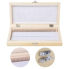 Listing image for Wooden Slide Storage Box Case For Microscope Slides Specimens