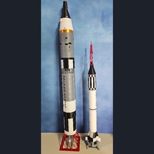 Listing image for 1/60 US NASA Gemini Titan II Mercury Redstone Rocket 3D Model Finished Painted