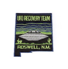 Listing image for UFO Recovery Team Roswell, N.M. Logo Embroidered Patch NEW UNUSED