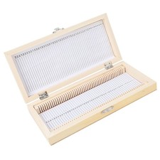 Listing image for 50pcs Biological Slides Wooden Box Microscope Specimen Storage Case
