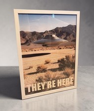 Listing image for UFO S4 Framed Picture Poster Print Wall Art A3 Bob Lazar