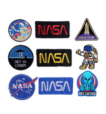 Listing image for NASA-ALIENS-UFO Embroidered Patches sew iron on Patch transfer clothes applique