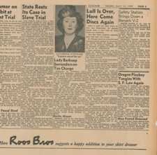 Listing image for UFO Roswell . Here come the Discs again . Original Newspaper July 11 1947 B40