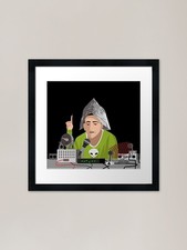 Listing image for alien conspiracy man Framed Art Pri Framed Wall Art Poster Canvas Print Picture