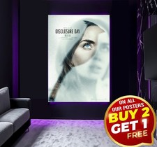 Listing image for Large A0 A1 A2 A3 Disclosure Day 2026 Spielberg UFO Aliens Movie Wall Art Poster