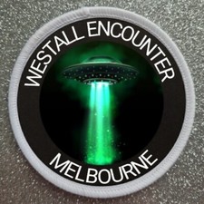 Listing image for 3" Westall Encounter Melbourne UFO Incident Sighting Iron / Sew on Patch Badge