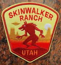 Listing image for Skinwalker Ranch Iron/Sew On Patch 8.5cm x 8.5cm Werewolf UFO UAP FREE P&P
