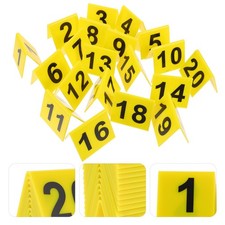 Listing image for 20 Pcs Crime Acene Numbers Evidence Markers for Scene Table Signs