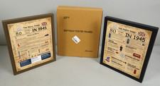 Listing image for 1945 Birthday Framed Poster – “The Party Times” 80 Years Ago Print Man Cave Sign
