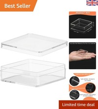 Listing image for Space-Saving Clear Acrylic Organizer Box - Lid for Dust Protection, 2.36 Inch