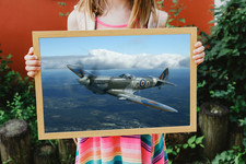 Listing image for Spitfire aviation poster wall art print un framed various size options available