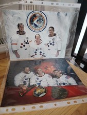 Listing image for Apollo 13 & Apollo 15 Astronaut Crew Photo Print Set NASA Space Memorabilia