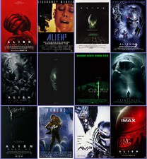 Listing image for Alien/Aliens Movie Posters & Canvases, Framed/Unframed, Sizes A0 ,MAXI,A1,A2....