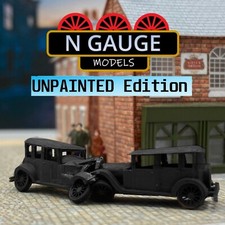 Listing image for UNPAINTED - 1:148 N Gauge / Scale 1930's Crash Scene (Car Ford Model 1:160)