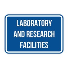 Listing image for Classic Framed Plus Laboratory and Research Facilities Door or Wall Sign