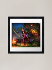 Listing image for Alien Space Crash on Earth - Fantas Framed Wall Art Poster Canvas Print Picture
